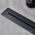 55mm wide black linear shower drain